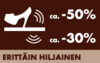 Erittäin hiljainen -30%