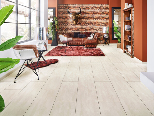 Stone look laminate flooring LOGOCLIC
