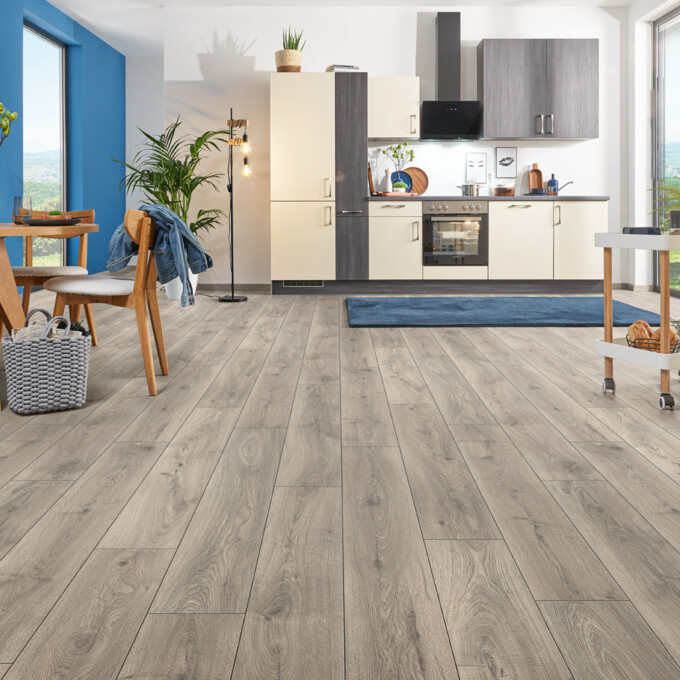 LOGOCLIC<sup>®</sup> Moisture resistant laminate flooring aquaprotect smart silent: Decor K451 Lombok Oak
