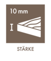 Stärke 10mm