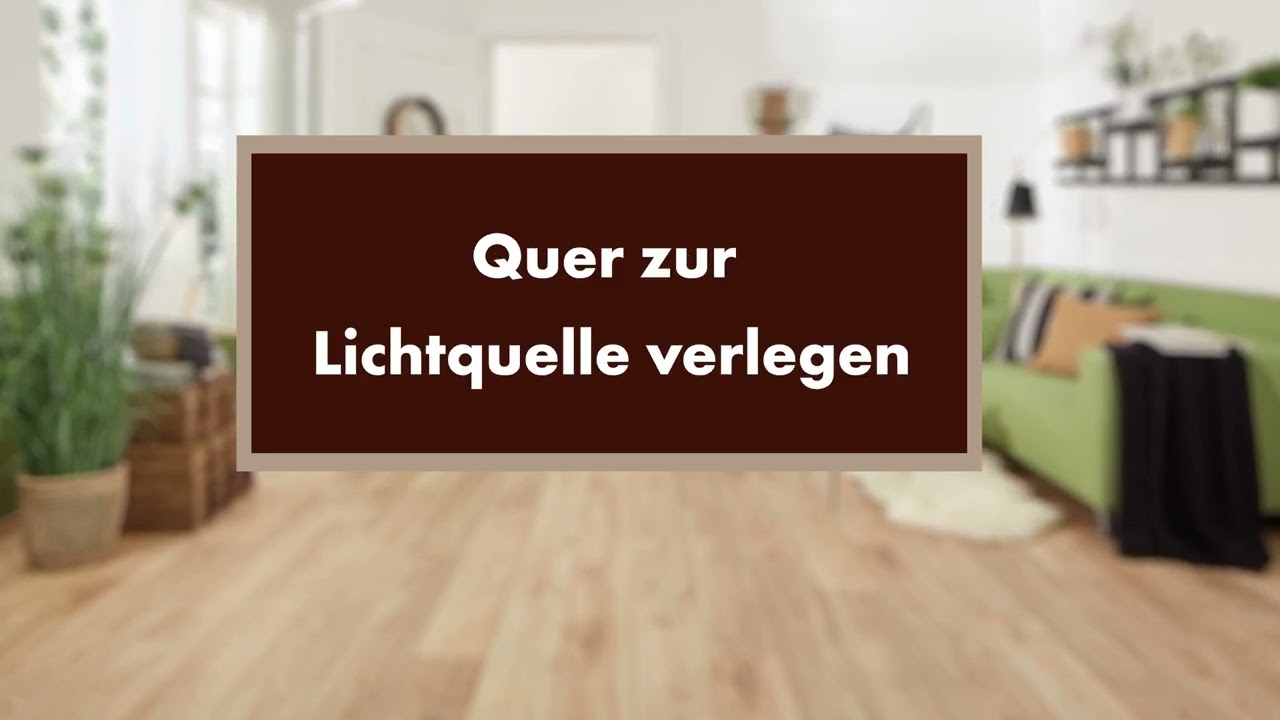 Quer zur Lichtquelle verlegen