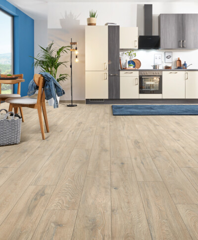 LOGOCLIC<sup>®</sup> Moisture resistant laminate flooring aquaprotect smart silent