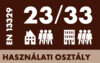 Használati osztály 33