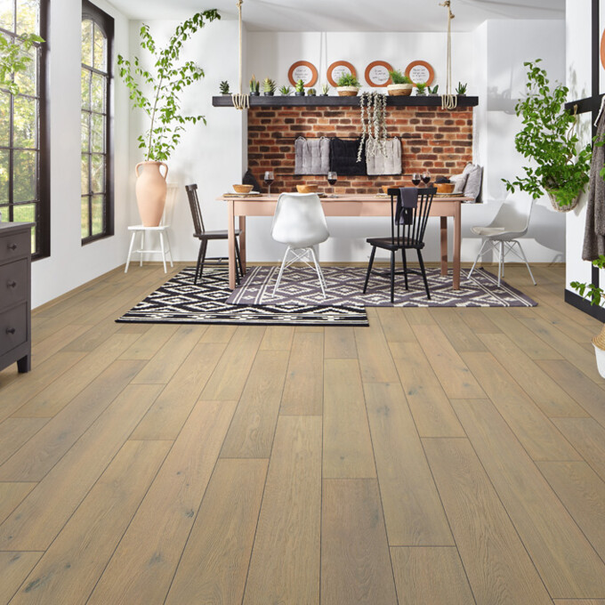 LOGOCLIC<sup>®</sup> Vådrumslaminat aquaprotect: Mønster K665 Marea Oak