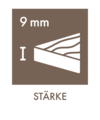 Stärke 9mm