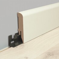 LOGOCLIC<sup>®</sup> Trend skirting boards Round skirting board 70mm: Decor 9002 