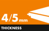 Thickness 4-5mm