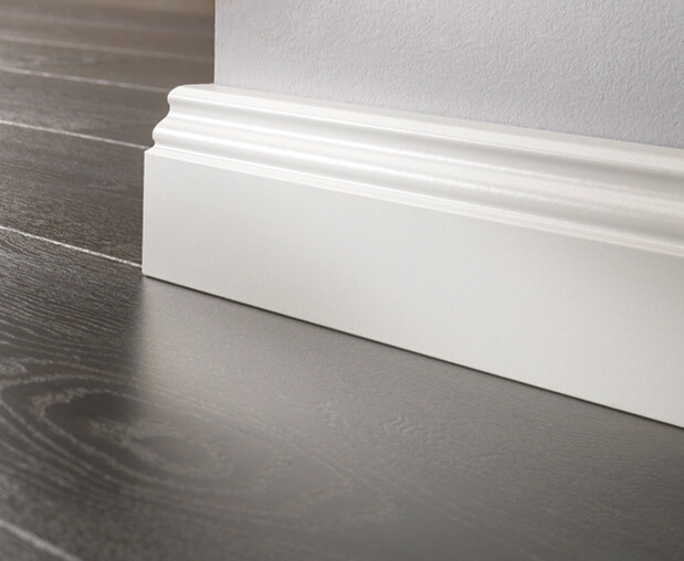 thumbnail interactive-video image 1 of Imartex Black Plastic Skirting Board - 70mm X 2000mm - High Strength & Shockproof 1 of 2