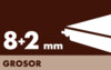 Grosor 8+2mm