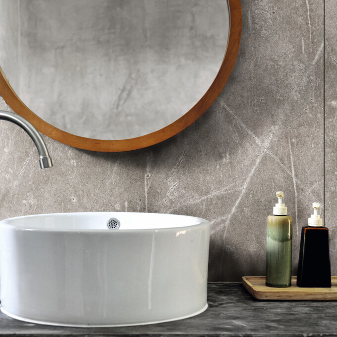 LOGOCLIC<sup>®</sup> Decken- und Wandpaneele Designwall: Dekor K368 Grey Atlantic Marble