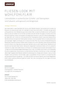 Laminatböden in Schiefer- und Steinoptik verleihen Räumen modernen Flair. Ideal für Wohnbereiche, die Komfort und Stil kombinieren.