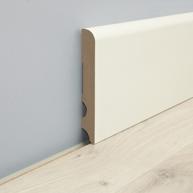 LOGOCLIC<sup>®</sup> Trend skirting boards Round skirting board 100mm: Decor 9002 