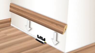 Instruction how to attach a skirting board