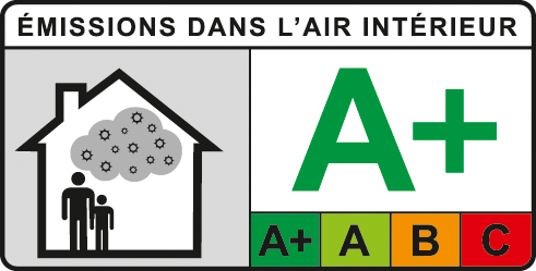 A+ Emissions Label für Laminatböden von LOGOCLIC<sup>®</sup>