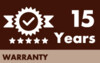 15 years warranty