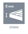 Stärke 8mm